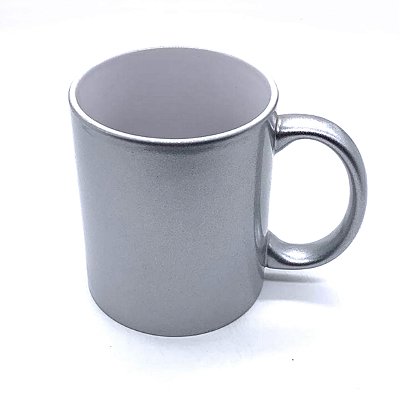 Caneca Perolada Prata 325ml
