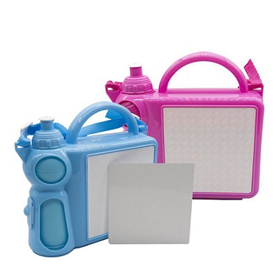 Lancheira de Plastico + Garrafinha