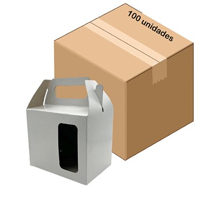 100 Caixinhas Sublimável para Caneca com Visor Quadrado