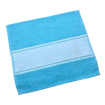 Toalha Lavabo 29x50 Com Barra Para Sublimação - Azul Claro