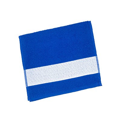 Toalha Lavabo 29x50 Com Barra Para Sublimação - Azul Royal