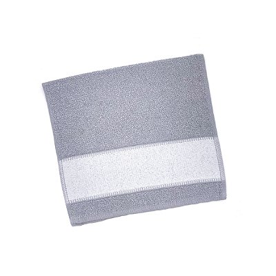 Toalha Lavabo 29x50 Com Barra Para Sublimação - Cinza