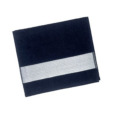 Toalha Lavabo 29x50 Com Barra Para Sublimação - Preto