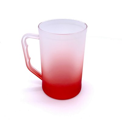 Caneca 500ml Degrade Vermelha