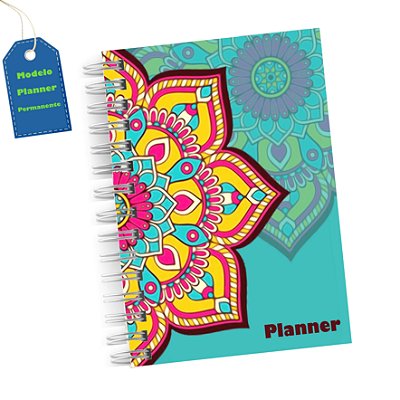Planner Feminino Permanente Capa em MDF Ultra Brilho 3mm