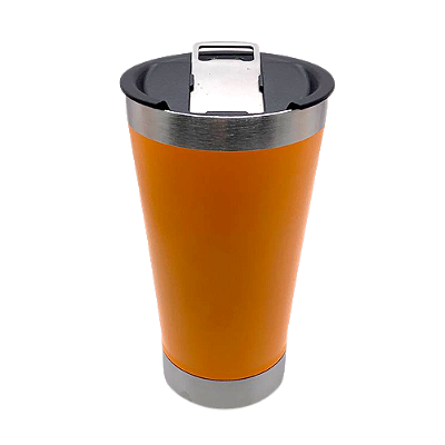 Copo Termico Inox Laranja C/ Abridor de Garrafa