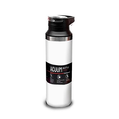 Squeeze Térmico de Metal 510ml - Branco - Gravação a Laser