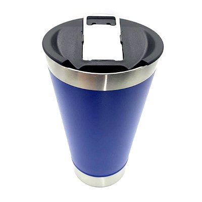 Copo Termico Inox Azul Royal C/ Abridor de Garrafa