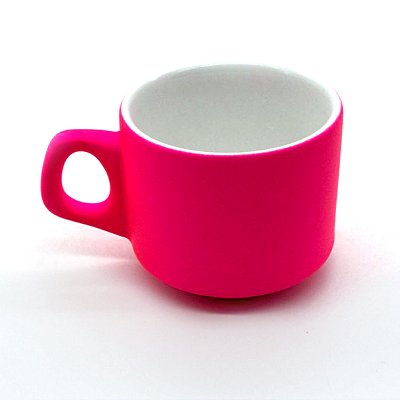 Xícaras 180ml Rosa Neon - Nacional Sublime