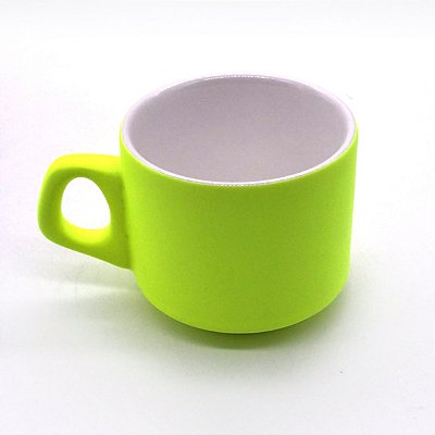 Xícaras 180ml Amarelo Neon - Nacional Sublime