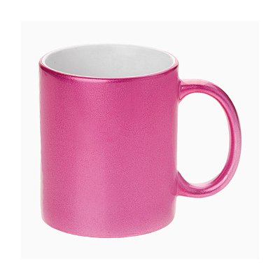Caneca Perolada Rosa 325ml