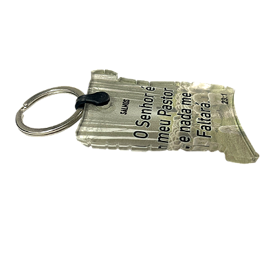 Chaveiro Pergaminho 39X60mm Acrilico Retroverso 4m Pct c/ 2un