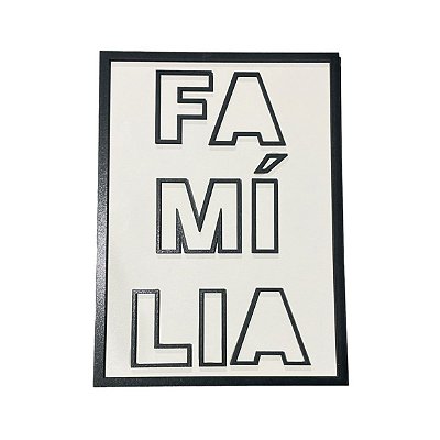 Quadro de MDF Quebra Cabeça FAMÍLIA