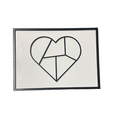 Quadro de MDF Quebra Cabeça CORAÇÃO