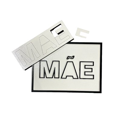 Quadro de MDF Quebra Cabeça MÃE