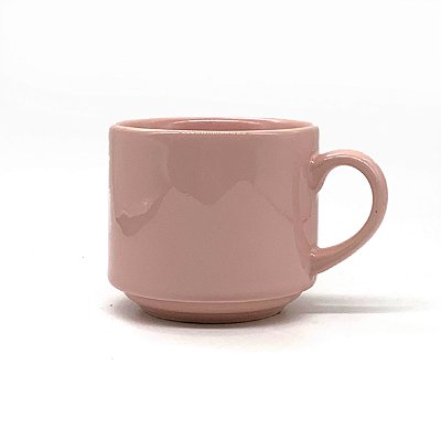 Xícara 180ml Rosa Claro sem o Pires - Nacional Sublime