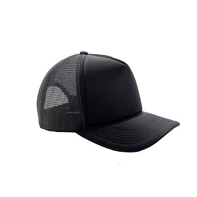 Boné Trucker PRETO Adulto P/ DTF