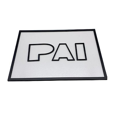 Quadro de MDF Quebra Cabeça PAI