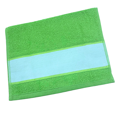 Toalha Lavabo 29x50 Com Barra Para Sublimação - Verde Limão