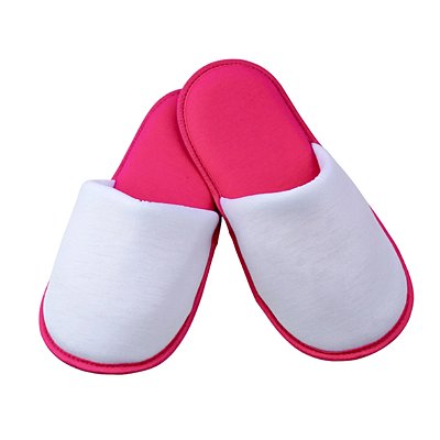 Pantufa Adulta Para Sublimação BRANCO / ROSA
