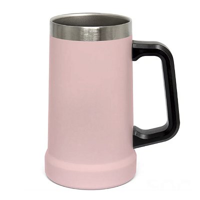 Caneca Térmica Inox Rosa Claro - 700ml