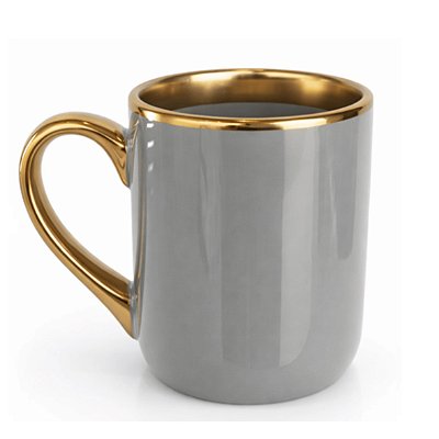 Imperial Borda e Alça Ouro - Cinza 325ml