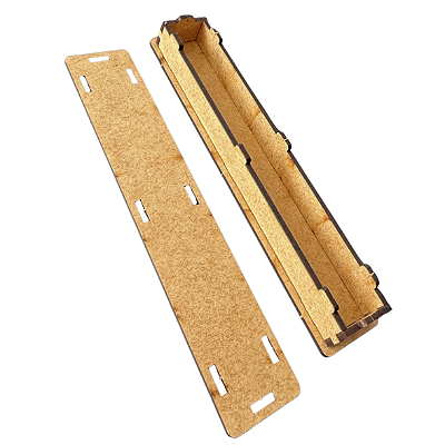 Caixinha de MDF Para Caneta 17x3 - P/ Montar Pct 5 unidades