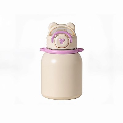 Copo Inox Térmico BABY BEAR - Matte Creme