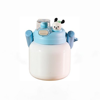 Copo Inox Térmico BABY POP C/ Tampa - AZUL CLARO