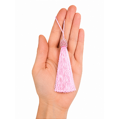 Pingente Tassel PCT C/ 3 unid. - Rosa Bebê