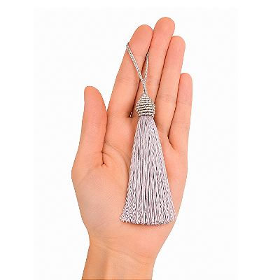 Pingente Tassel PCT C/ 3 unid. - Cinza Claro