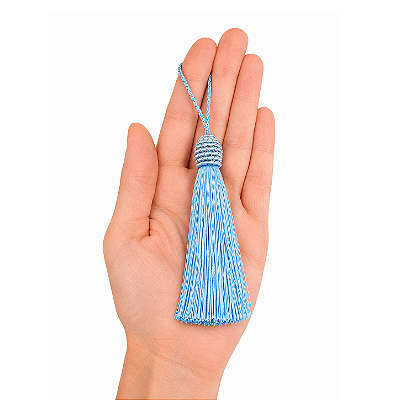 Pingente Tassel PCT C/ 3 unid. - Azul Bebê