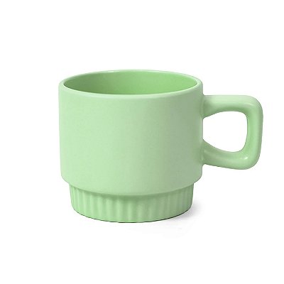 Caneca Empilhável P/ Sublimação com Alça Quadrada - Verde