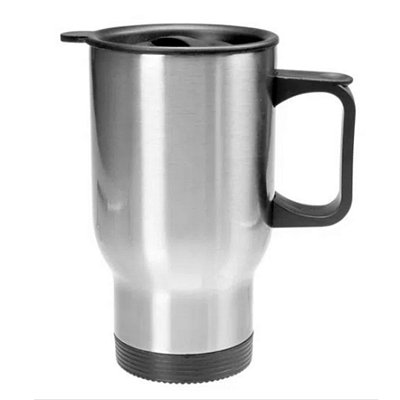 Caneca Térmica Inox Prata Travel Mug