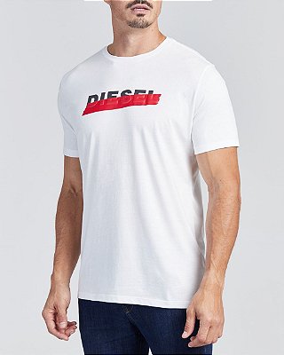 Camiseta Masculina Diesel Branco