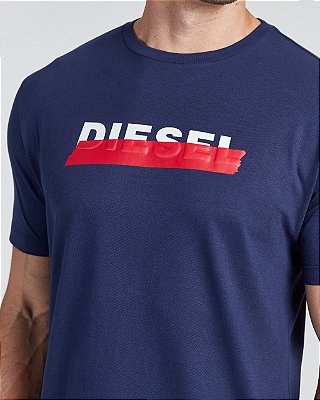Camiseta Masculina Diesel Marinho