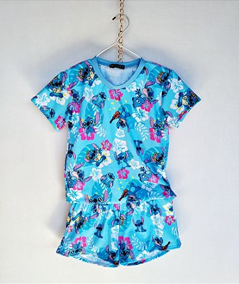 Conjunto Stitch Infantil e Teen