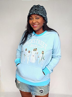 Moletom Backstreet boys Azul e Branco