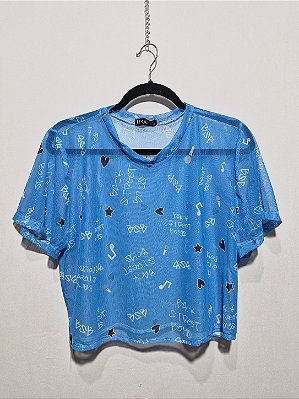 Blusa de Tule Backstreetboys Azul Millennium