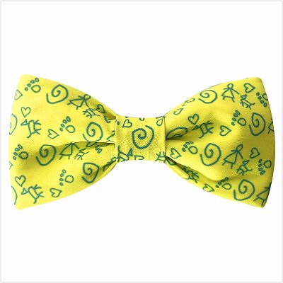 Gravata Borboleta Kids Arts Amarela