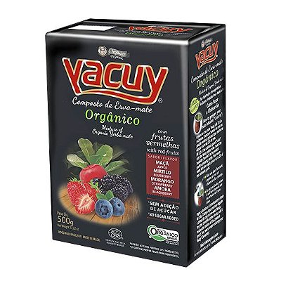 Erva Mate Yacuy Orgânica com Frutas Vermelhas 500g