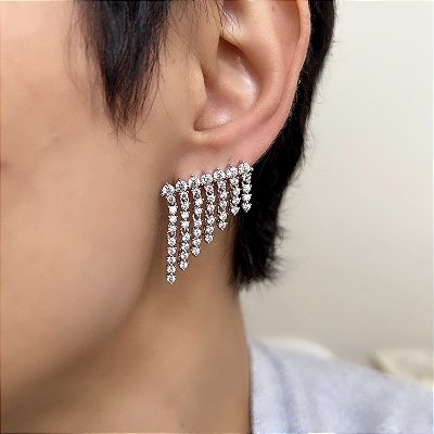 Brinco earcuff Brilhos Rodio