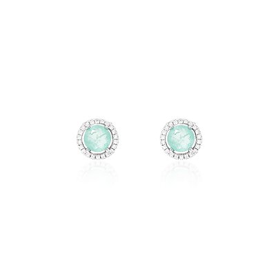 Brinco Ponto Paraiba Cravejado