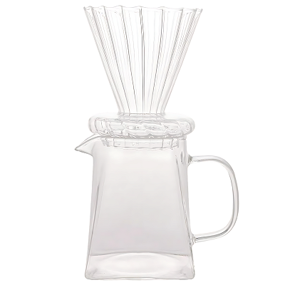 Cafeteira em Vidro Borossilicato c/ Suporte p/ Filtro 500ml