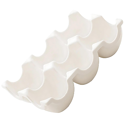 Porta Ovos de Porcelana para 6 Ovos - Elegante e Funcional