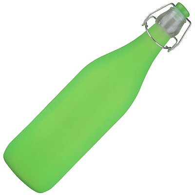 Garrafa de Vidro Colorida Decorativa Fosca para Água Suco 1 litro