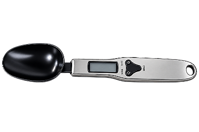 Colher Concha Balança Digital Medidora de Precisão 0,1g Receitas Dieta