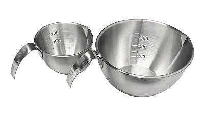 Pitcher Copo Caneco Fervedor Leite Líquido Graduado 200/500ml Aço Inox