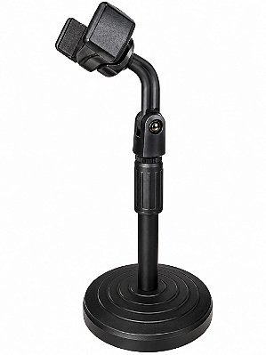 Suporte Celular Smartfone Regulável 360° de Mesa p/ Lives e Escritorio