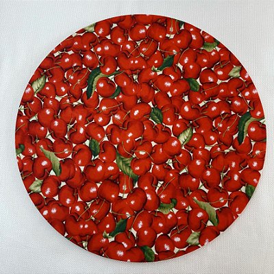 Capa para sousplat - Cereja